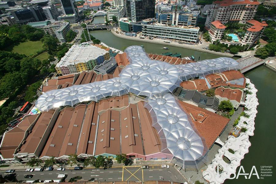 Clarke Quay Redevelopment - New Shade Structures - Singapore