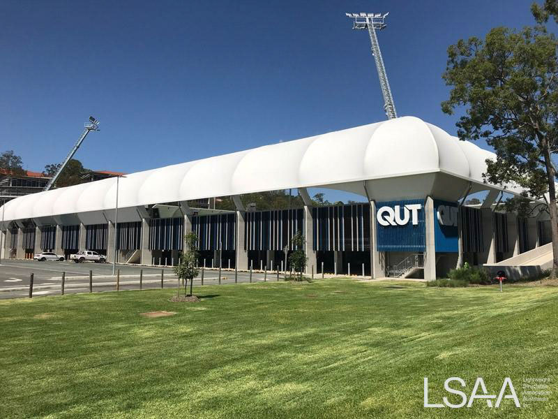 QUT Sports Field Car Park Project - External View