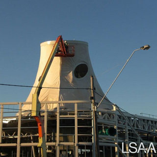 Conical Membrane Structure for the Glen Eira Aquatic Centre - Exterior View