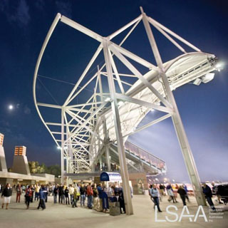 Rio Tinto Stadium - Details of supporting steelwork