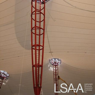 The Grand Pavilion RAS - Mast and Fabric Roof Details
