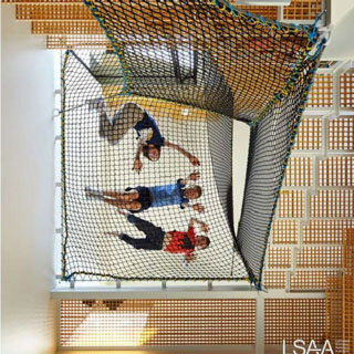 Tower House Project utilizes Vertical space and netting.