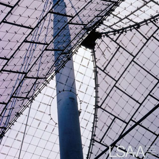 Part of the Munich Olympic Stadium by Frei Otto