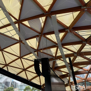 Details of the Tumbalong Green Amphitheatre
