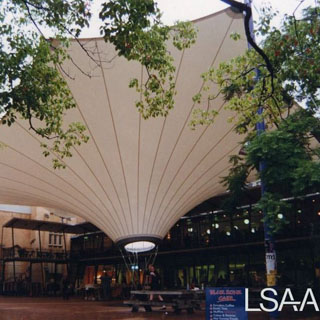 North Court Student Union - Inverted Membrane Cone Structure