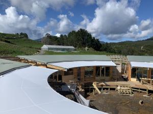 View of the Green School Kina Roof Project