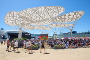 Organic Shade Structure at the Australian Open