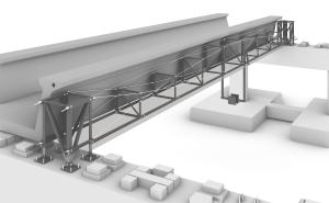 3D Model of Bow Cable Truss System